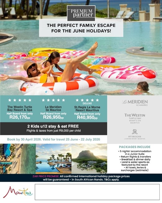 MAURITIUS FAMILY JUNE HOLIDAY ESCAPES